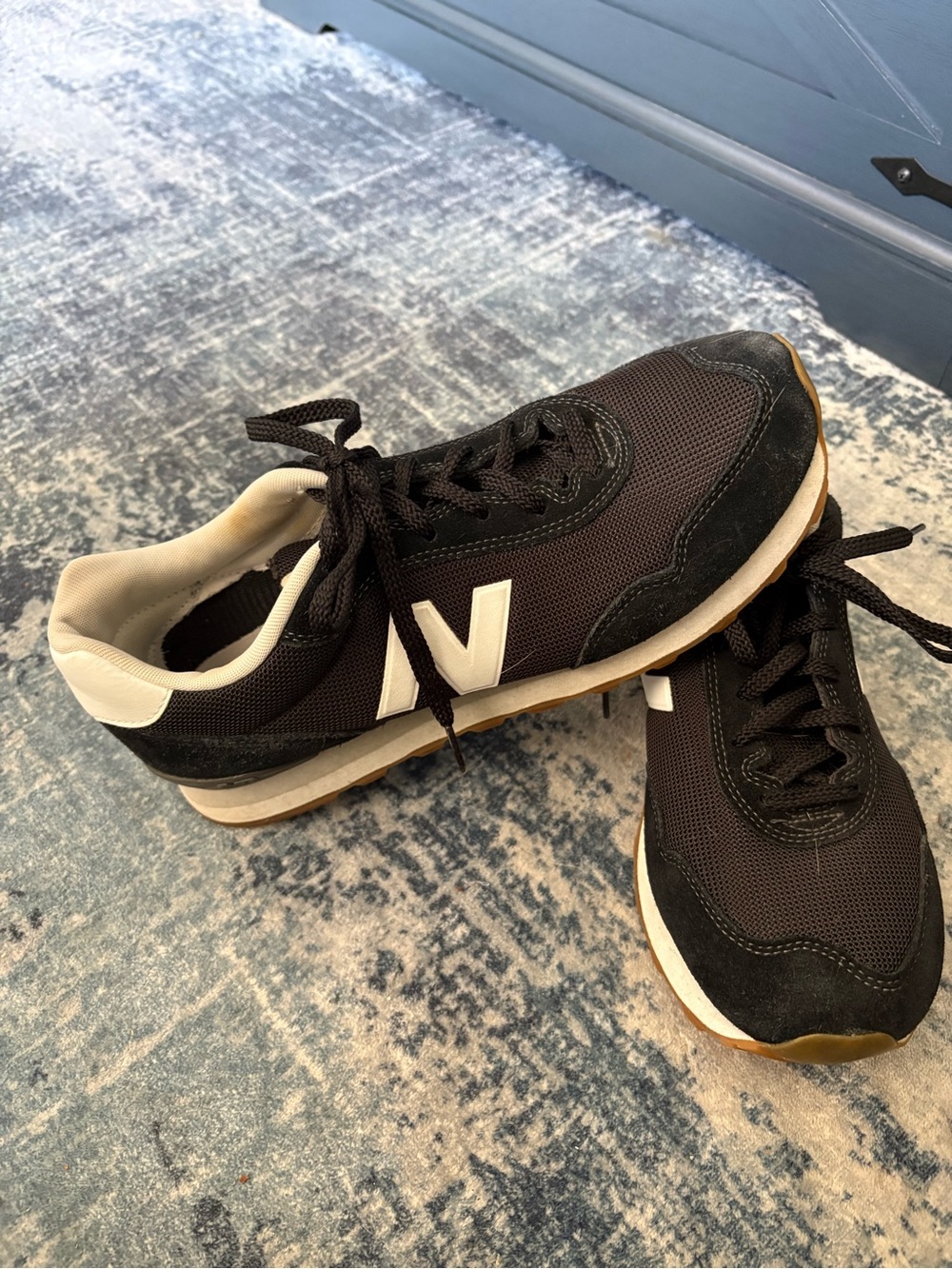 New Balance 515 Black Gray Suede Mesh Sneakers Classic Men’s Shoes